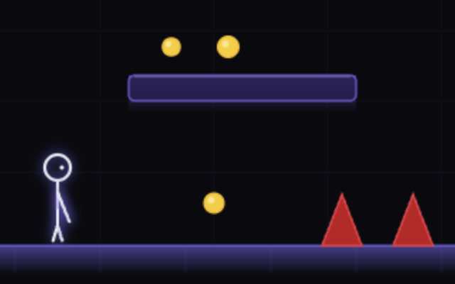 Screenshot of the Gesture Game interface, showing a hand in front of a webcam feed with game elements overlaid.